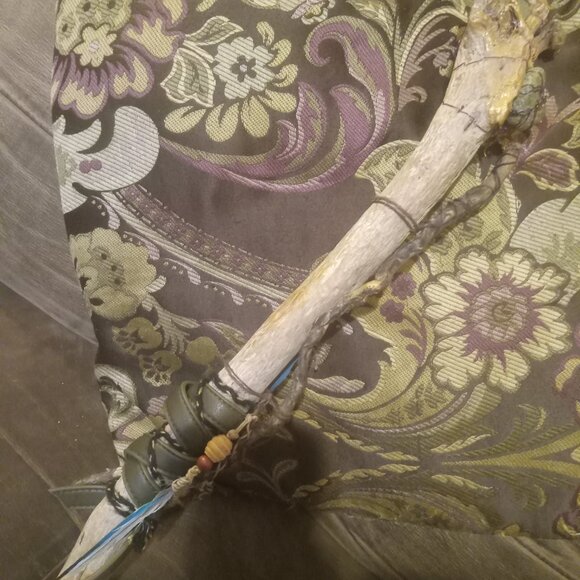 One of a Kind Wand-Handmade with authentic ancient artifact chovihani Stick - Picture 10 of 16